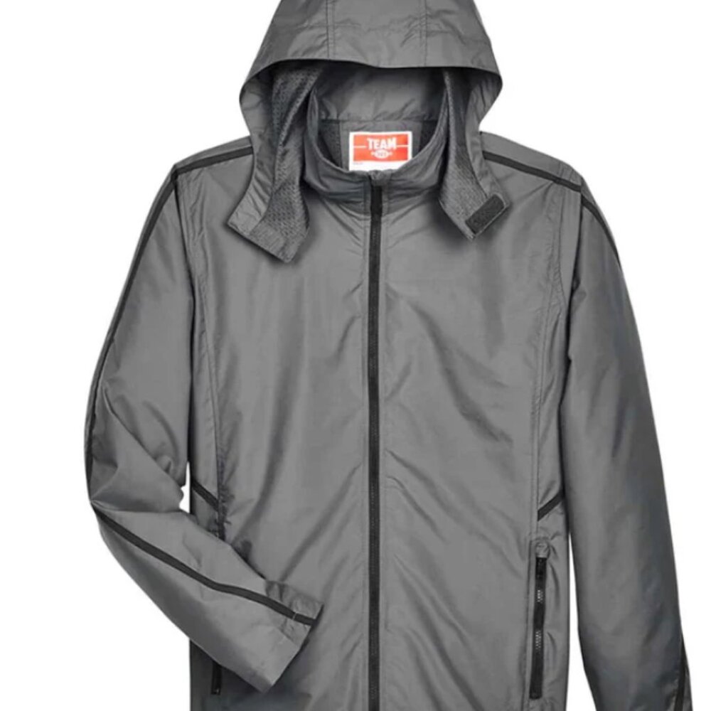 Team365 Unisex Conquest Mesh Lining Jacket – Grey, Lightweight & Waterproof